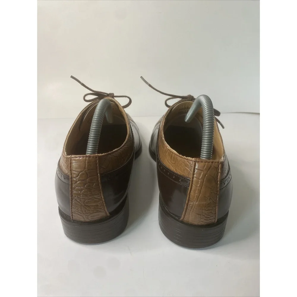 Bolano Men's Dress Shoe. Men's Size 9 Cognac/ Brown. WYND-215.Oxford Style Dress